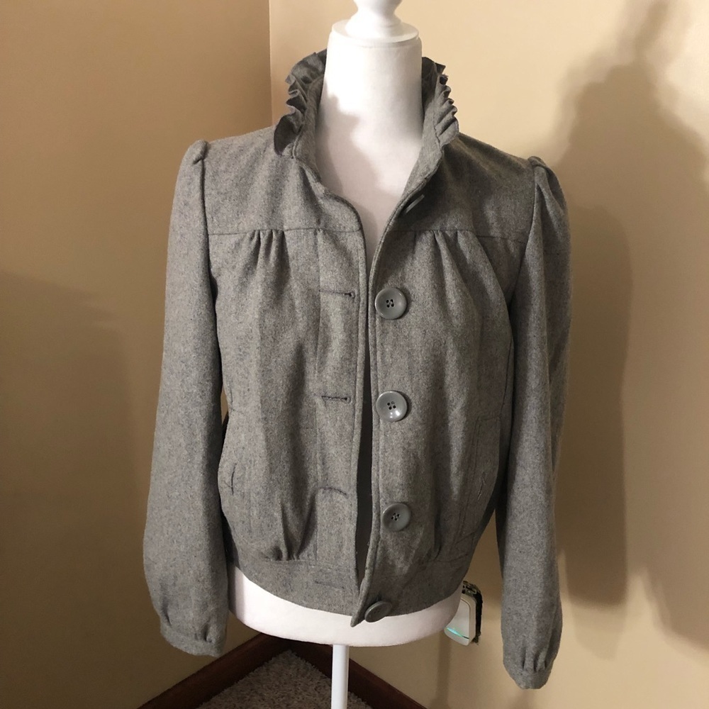 Forever Audrey Gray Wool Blend Coat Size S